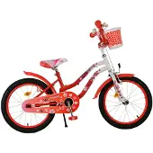 Volare Lovely Kinderfahrrad - Mädchen - 18 Zoll - Rot Weiss