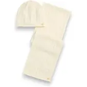 Ralph Lauren für Damen. 454P23528004 Mütze-Schal-Set in Naturweiß (OSFA), Beige, Lässig, Wolle