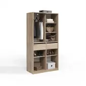 Livinity Kleiderschrank Trento Sonoma mit 2 Schubladen, Model 58968
