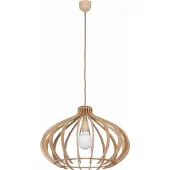 Nowodvorski Lighting IKA I moderne Hängeleuchte buche,E27,A+,4174