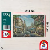Schmidt Spiele 58780 Thomas Kinkade Straßencafé Puzzle, 1.000 Teile, 1000 Stück(e), Stadt, 12 Jahr(e)