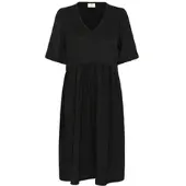Kaffe Jerseykleid "Damen Jerseykleid KAmolly", Damen, Gr. 34, N-Gr, schwarz (schwarz deep), Obermaterial: 98% Polyester PES. 2% Elasthan EL., Kleider Jerseykleid