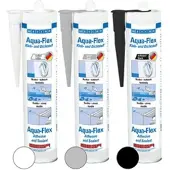 Weicon Aqua-Flex | Kleb- und Dichtstoff für nasse und feuchte Untergründe auf MS-Polymer-Basis | 310 ml | schwarz