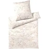 Elegante Bambus-Baumw.-Satin-Bettwäsche-Set Symphony Farbe Offwhite Größe 135x200+80x80
