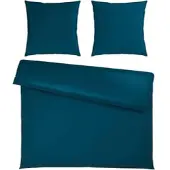 Premium Living Bettwäsche Xenia Uni XXL Blau ca. 200x200cm