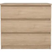 Ebuy24 Naia Kommode 3 Schubladen Eichen-Nachbildung.
