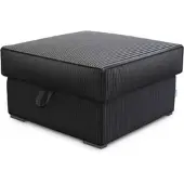 Masseno POUF FERA Schwarz 65x65 cm