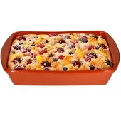 MamboCat Ton-Auflaufform ECKI L 1L 28,5x19cm mediterrane Backform Kuchen Airfryer Ofen