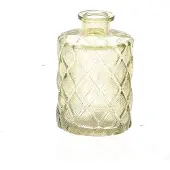 HBX natural living Hbx natürliche Wohnvase Viviance ø7xh10,5cm gelb