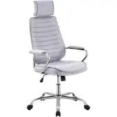 Markenlos Ergonomischer Bürostuhl mit Armlehnen, Stoffbezug, Lichtgrau