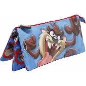 KARACTERMANIA Looney Tunes Etui mit 3 Fächern - Tasmanian Devil