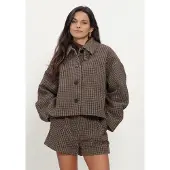 Grace & Mila Damen Jacken Coat - Bruin - Größe XL