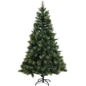 vidaXL Künstlicher klappbarer Weihnachtsbaum 240 cm PVC und Metall 42055511