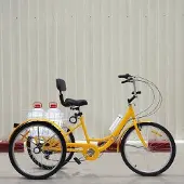 OEM Dreiroller – Dreiroller Fahrrad – 7-Gang – Stahlrahmen – Klappbar – Mit Einkaufswagen