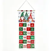 Dripio Adventskalender Weihnachtsbaum Stoff 105 cm 24 Taschen Weiß