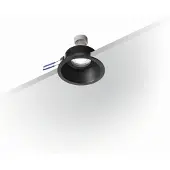 Licht-Erlebnisse Einbaustrahler Metall rund Ø 9,3 cm Schwarz GU10 Wand Einbauleuchte