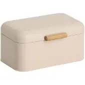 Zeller Brotkasten PRESENT "Brotbox, Metall/Bambus", beige, B:20,5cm H:15,2cm L:30,5cm, Bambus, Stahl, Lebensmittelaufbewahrungsbehälter, Brotkasten, ca. 30,5x20,5x15 cm