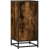 vidaXL Sideboard Räuchereiche 35,5x35x76 cm Holzwerkstoff und Metall