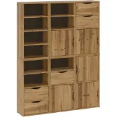 vidaXL Beistellschränke 6 Stk. ODDA 40x24x79 cm Massivholz Kiefer