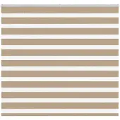 vidaXL Doppelrollo Sandbraun 155x100 cm Stoffbreite 150,9 cm Polyester