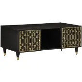 vidaXL Couchtisch 100x54x40 cm Massivholz Mango