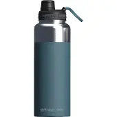 Asobu - Mighty Alpine Flask - isolierte Edelstahl Outdoorflasche 1 Liter Blau