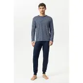 Mey Anzug lang Serie Floral Grid Alaskan Blue | Größe M