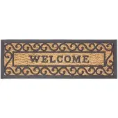 Homescapes FUSSMATTE Welcome, Kokos & Gummi 25/75 cm