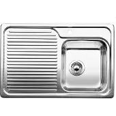 BLANCO Küchenspüle "CLASSIC 40 S", silber (edelstahl seidenglanz), B:78cm, Edelstahl, Küchenspülen, Küchenspüle