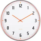 Karlsson - Wanduhr Sporty - Orange - 40x40x4,3 cm