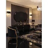 AEA Wohnwand Modern Stil Schwarz Wohnzimmer Hochwertig Funktional