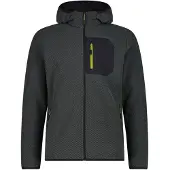 CMP Herren Kapuzensweats lg.Arm He/Uni MAN JACKET FIX HOOD