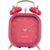 Karlsson Klassischer Wecker Metallic Glam square Dark pink