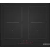 Bosch PVQ61CHB1E, Schwarz, Integriert, 59.2 cm, Zonen-Induktionskochfeld, Glaskeramik, 4 Zone(n)