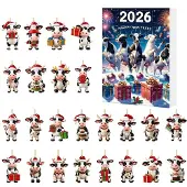 Merkloos Adventskalender für Weihnachten mit Acryl-Ornamenten