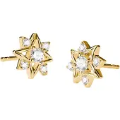 Thomas Sabo Paar Ohrstecker "Midnight Sky Ohrstecker gelbgoldfarben", gelbgoldfarben, weiß, weiß, Ohrringe, Damen, 9,7mm, Metall, Paar Ohrstecker, mit Zirkonia (synth.)
