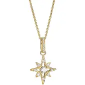 Thomas Sabo KE2394-M01-14-L50 Damenhalskette Goldfarben Stern mit Zirkonia