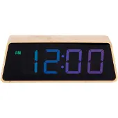 Karlsson - Wecker Changing Colour LED - Braun - 4.5x19x7cm