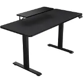 Cougar Schreibtisch E-Star 140, Gerade, Rechteckige Form, Gaming, Schwarz, Schwarz, Schwarz
