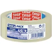 TESA tesapack Strong Kartonverschlussband transparent, 66 m x 50 mm