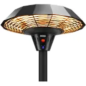 CARUNO Electric Standing Infrared Patio Heater, Black