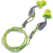 Uvex xact-fit Gehörschutzstöpsel mit Kordel SNR 26 dB Größe M - Inhalt: 50 Paar paarweise in Mi grün M - 2124001 - grün