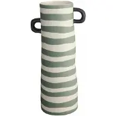 Asa selection Vase Rayu Green Striped 10 x 28 cm