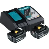Makita 197570-9, Batterie- & Ladegerät-Set, Lithium-Ion (Li-Ion), 5 Ah, 18 V, , Schwarz, Blau