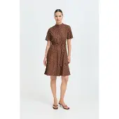 Ichi Midikleid "Damen Freizeitkleid IHFANTY"