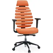 Hjh OFFICE ERGO LINE II PRO | Stoff - Profi Bürostuhl Orange