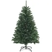 vidaXL Künstlicher klappbarer Weihnachtsbaum 180 cm PVC Mittelgrün 42054523
