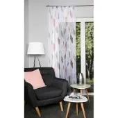 Home wohnideen Gardine "PAOLO, 1 Stück, Kräuselband, halbtransparent" Kräuselband 1 Stk. tlg. halbtransparent