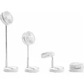 InnovaGoods 3-in-1 faltbarer wiederaufladbarer Ventilator Fandle Ø7,7'' 7200 mAh