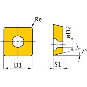 Optimum HM-Ersatzwendeplatten ISO SCMT09T304, 3441763